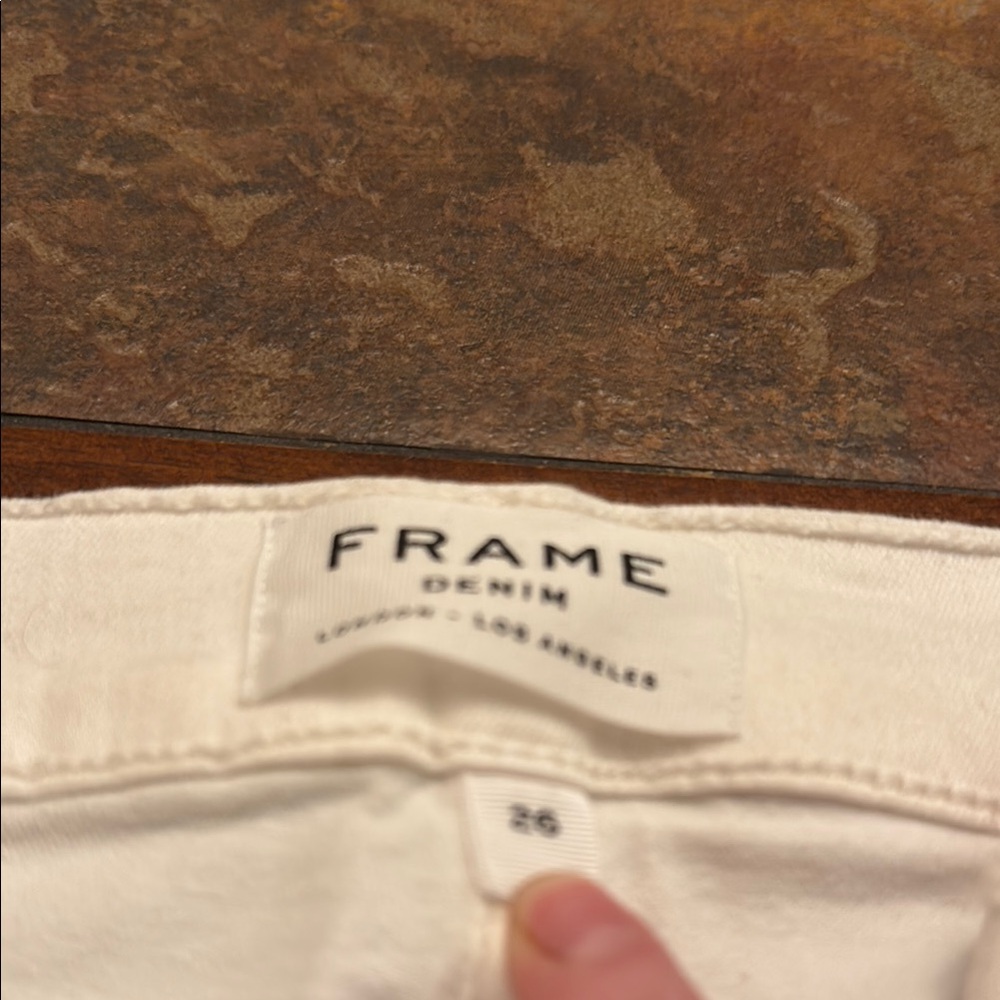 Frame Denim White Jeans